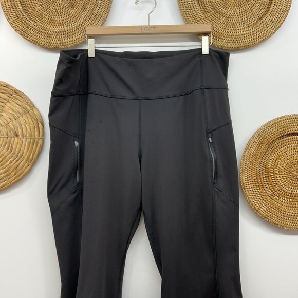 Athleta Black Rainier Bootcut Pant Athleisure Activewear Plus Size 3X - Picture 3 of 8